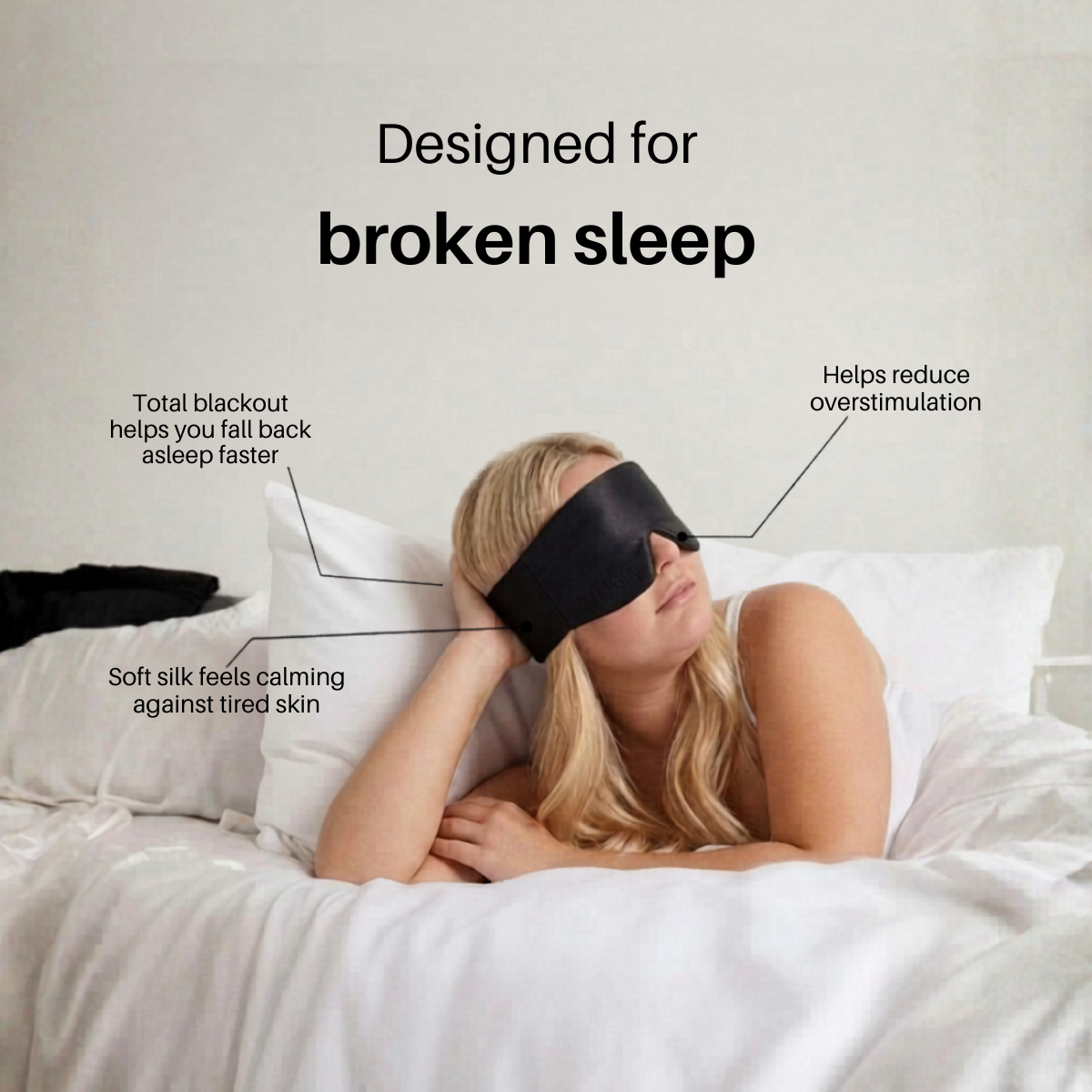HUSH Silk Blackout Mask