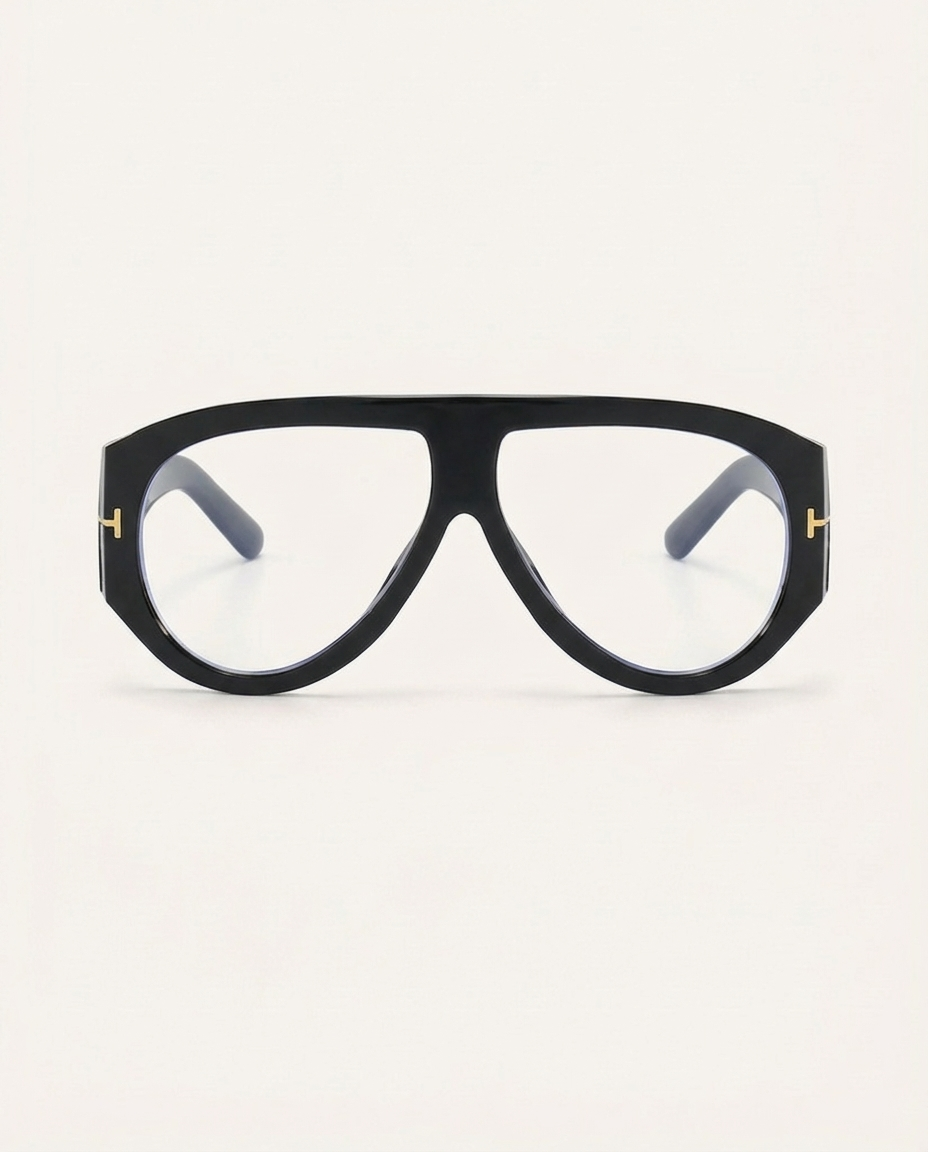Rolla | Clear Frames | Gold Accent