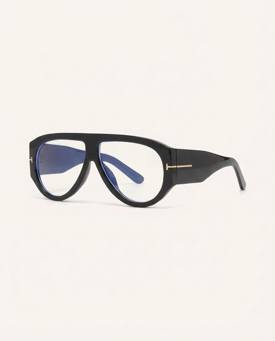 Rolla | Clear Frames | Gold Accent